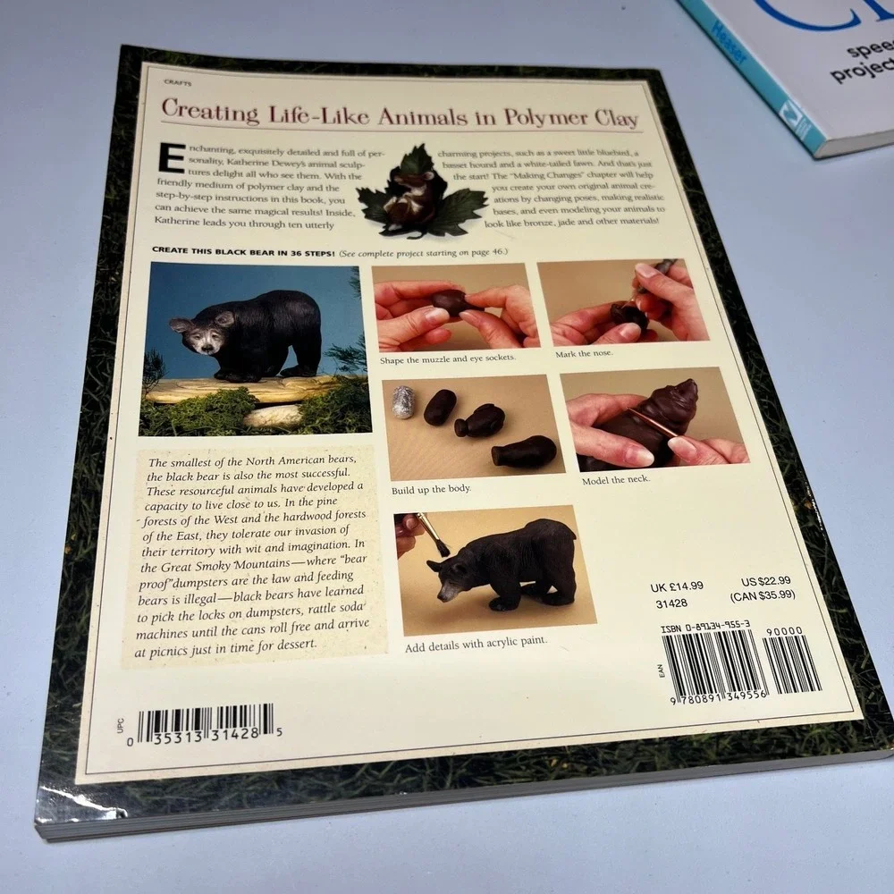 Polymer Clay Instruction Book Lot of 4 Crafting‎ Techniques Projects